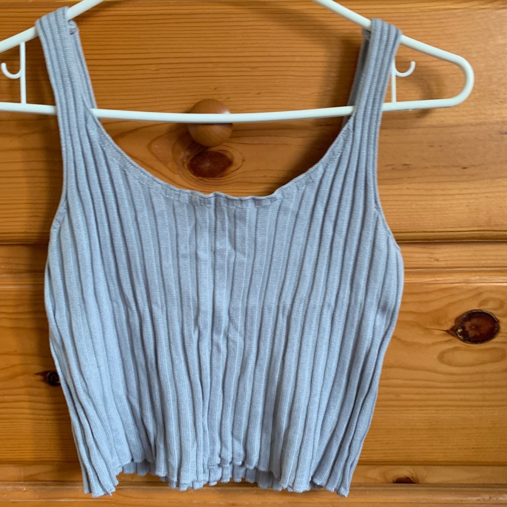 Grey Crop top